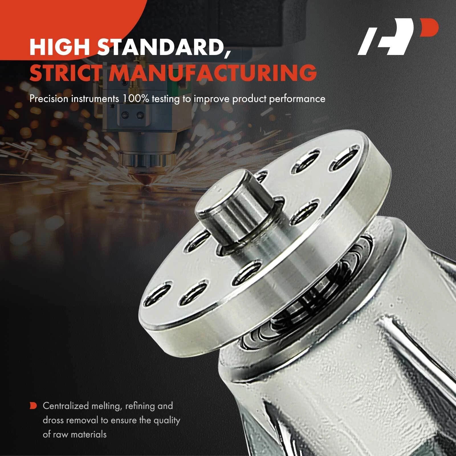 Polished Aluminum Long Water Pump with Gasket for Chevy Big-Block (1965–1976)