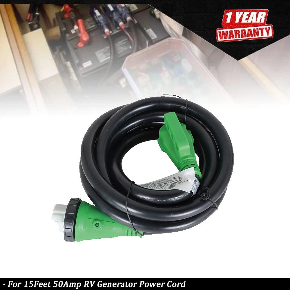 15 Feet RV Extension Cord for Trailer Motorhome Camper