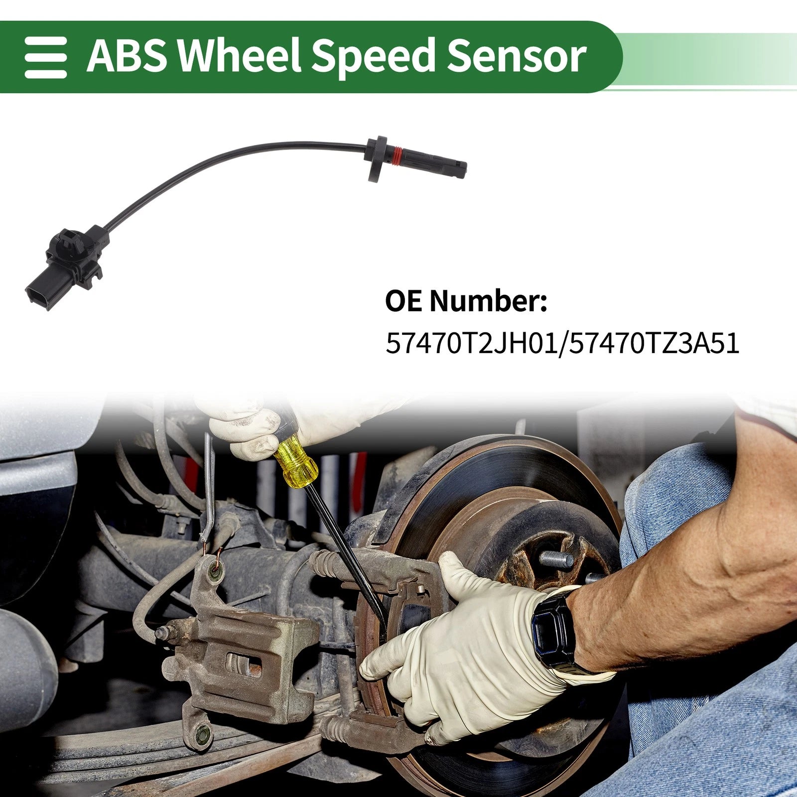 ABS Wheel Speed Sensor No. 57470T2JH01 for Honda Accord (2014–2018)