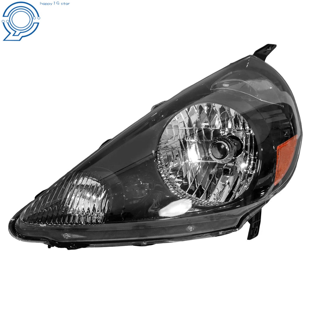 Halogen Headlight for Honda Fit (2007–2008) Left Side Black Housing