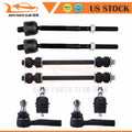 Set of 8 Front Tie Rod Links Ball Joints Sway Bars for Ford Explorer Sport Trac