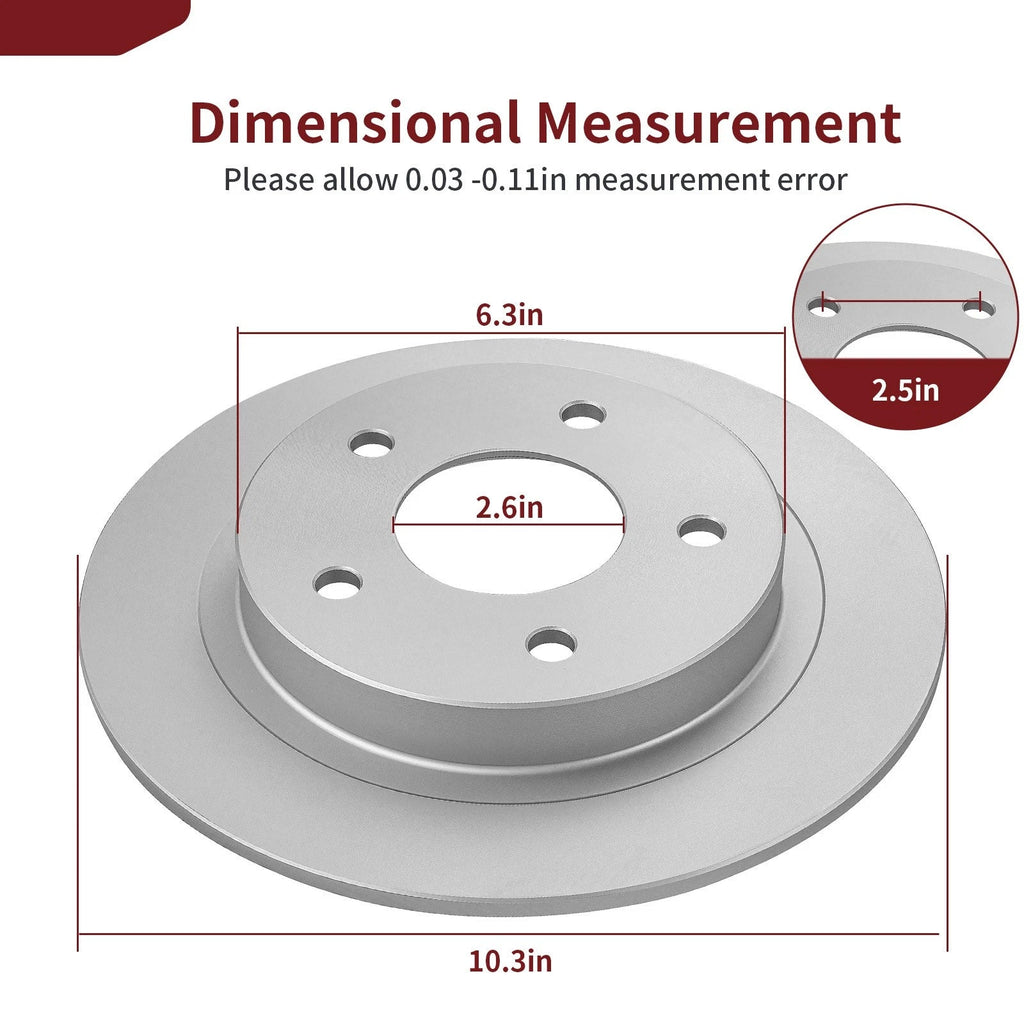 2 x Rear Brake Rotor for Polaris RZR Pro R / RZR Pro R 4 (2023–2025)