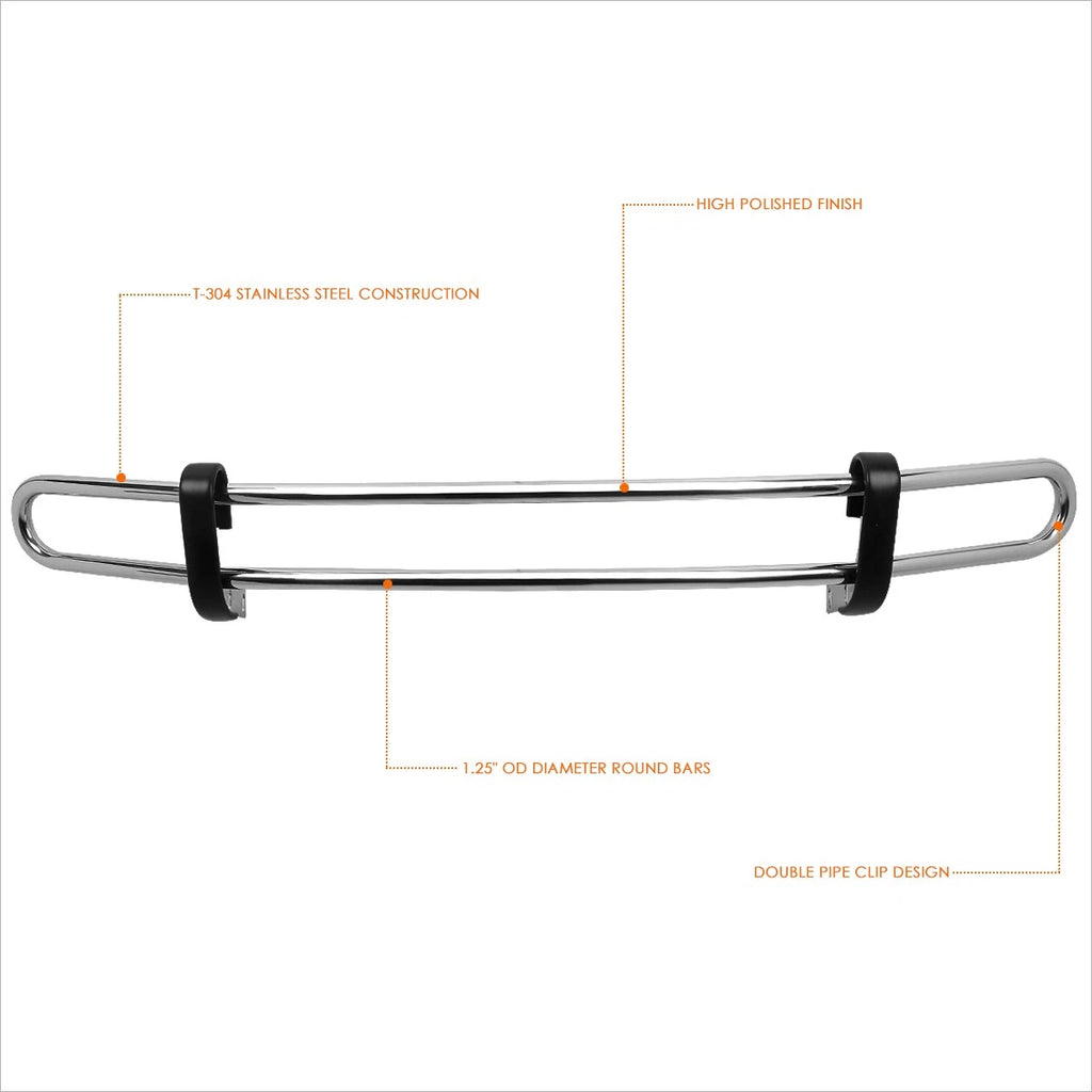 Stainless Steel Double Pipe Rear Bumper Protector for Honda CR-V (2007–2011)