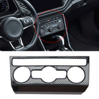 Air Conditioning Knob Trim Cover for T Roc (2018–2023) Black Carbon Fiber