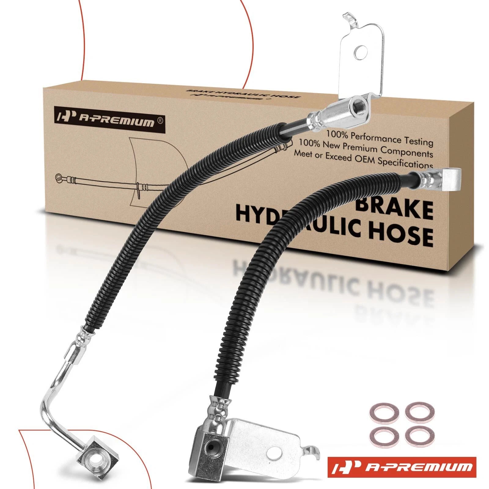 2X Rear Brake Hydraulic Hose for Ford Crown Victoria (1999–2002)