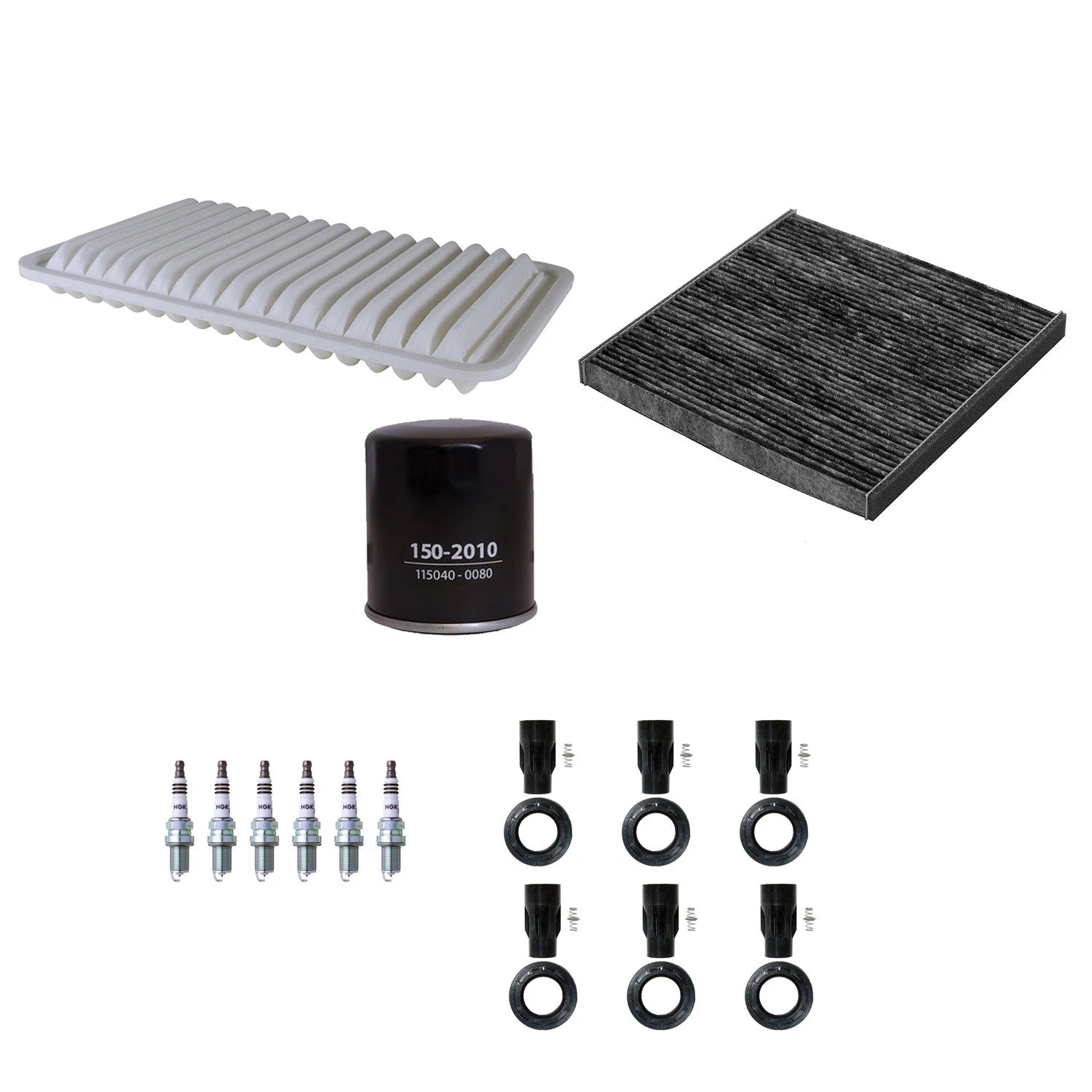 Tune Up Kit with 6 NGK Spark Plugs & Boots for Camry Sienna Solara ES330 (2002–2006)