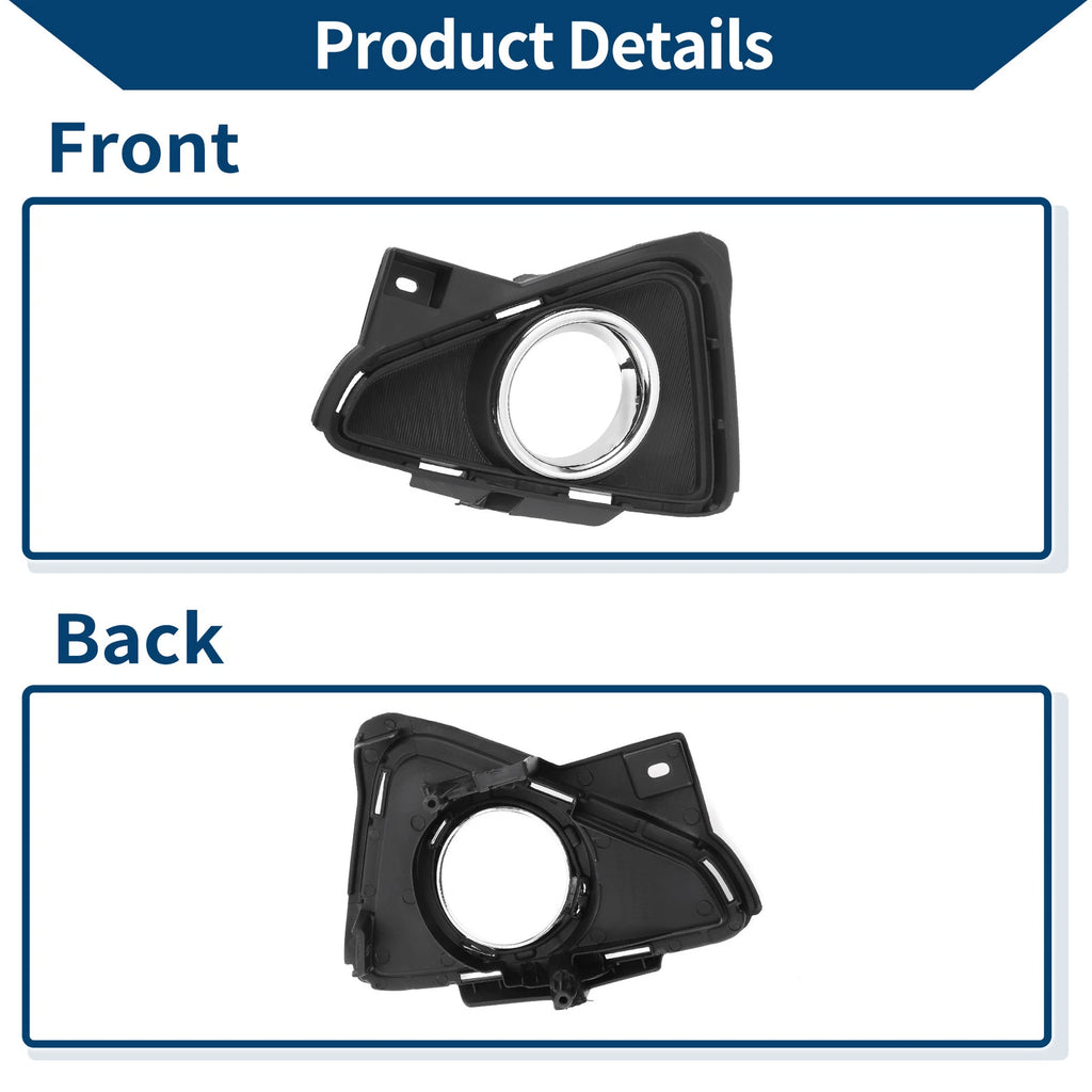 1 Pc Fog Light Grill for Toyota RAV4 (2016–2018) No. 520400R020 Black