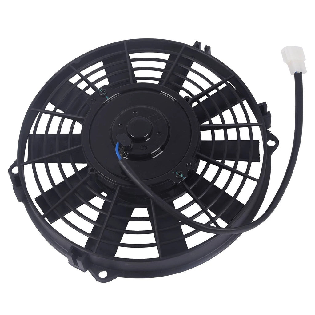 Electric Radiator Cooling Fan & Thermostat Mount Kit for Universal Vehicles (12V)