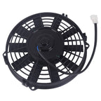 Electric Radiator Cooling Fan & Thermostat Mount Kit for Universal Vehicles (12V)