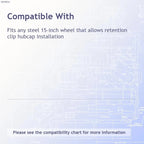 Chrome Wheel Trim Rings 15 Inch Steel Set for GM (1980–2000)
