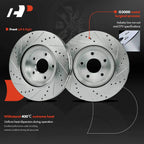 Front Drilled Brake Rotors & Pads for Nissan Murano (2015–2023) INFINITI QX60