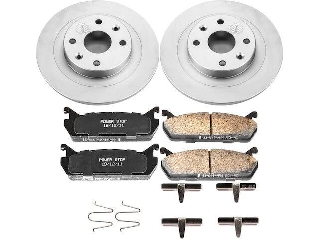 Rear Brake Pad and Rotor Kit for Mazda Protege (1990–1994) QG838QF