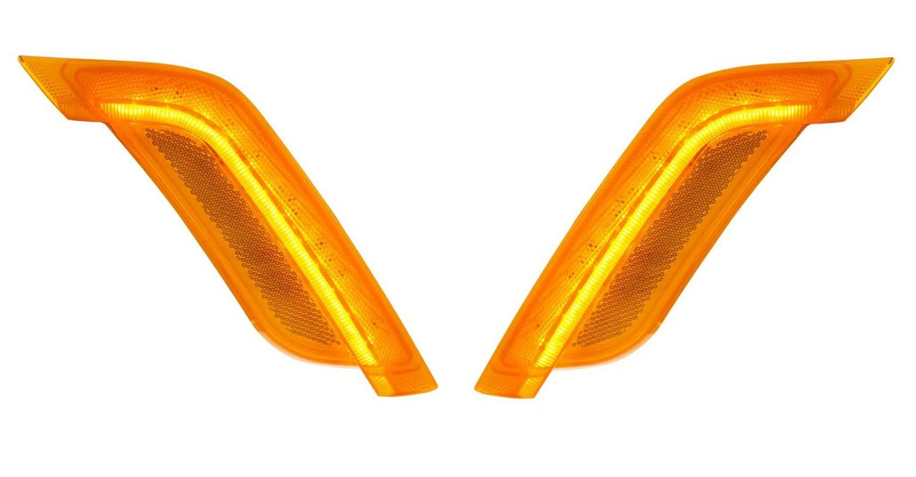Pair Side Amber LED Fender Turn Signals for Toyota Hilux (2005–2015)