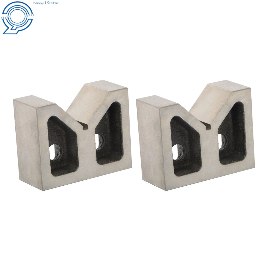 Set of 2 Jumbo V-Blocks for Automotive Precision (3'' x 1-5/16'' x 2-3/8'')