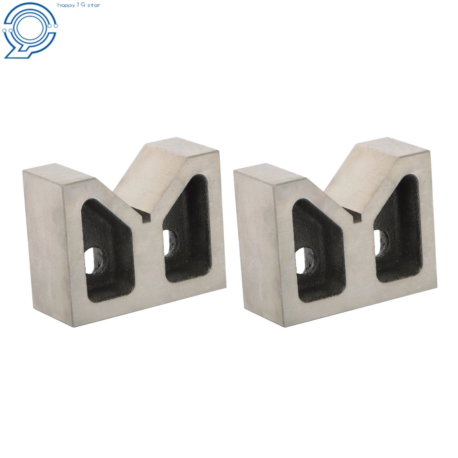 Set of 2 Jumbo V-Blocks for Automotive Precision (3'' x 1-5/16'' x 2-3/8'')