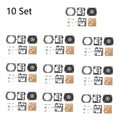 Set of 10 Carburetor Diaphragm Kit for Walbro K22-HDA (Chainsaw)