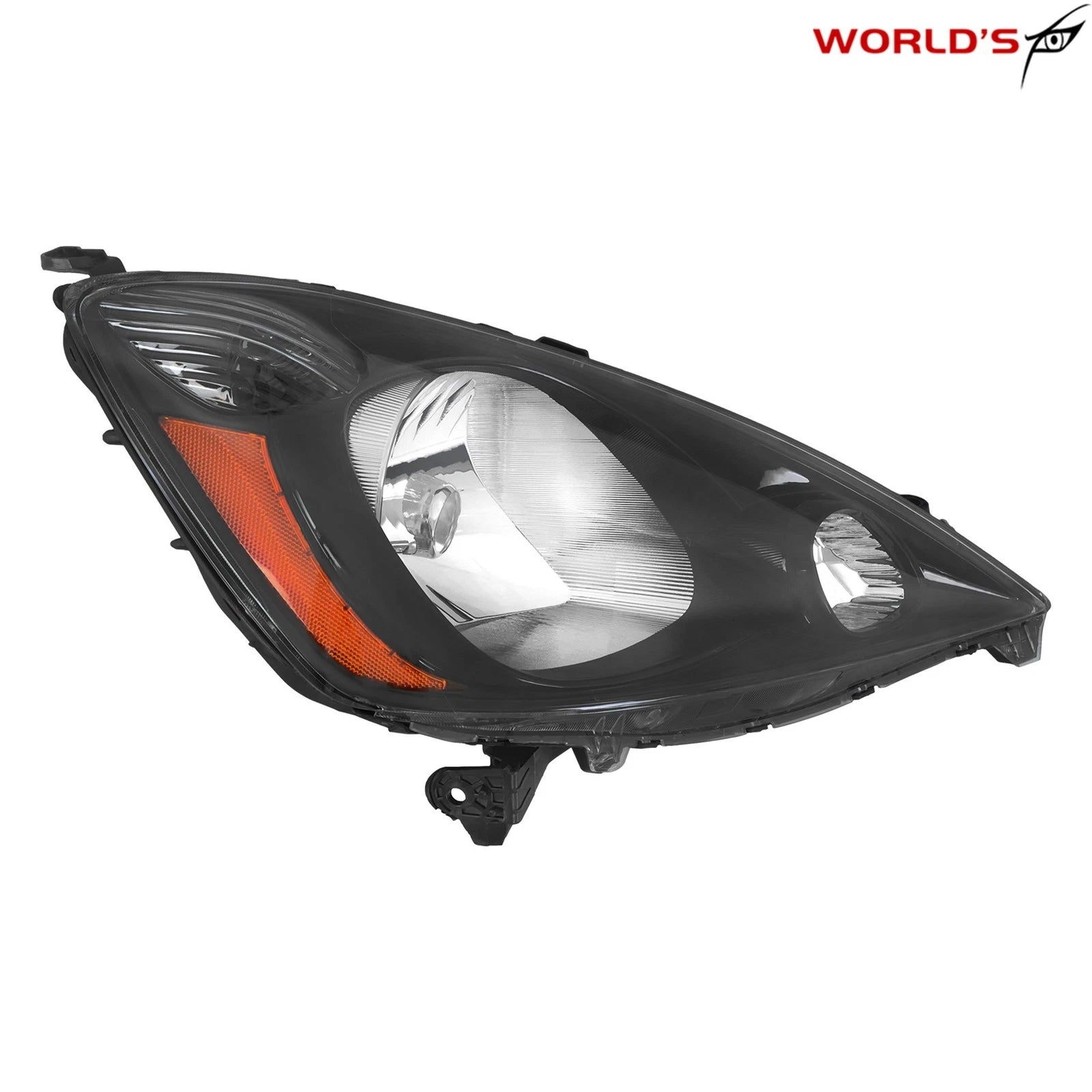 Right Halogen Headlight for Honda Fit Sport (2009–2011) Black