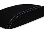 Console Lid Armrest Cover for Scion TC (2005–2010) - PVC Carbon, Purple Stitch