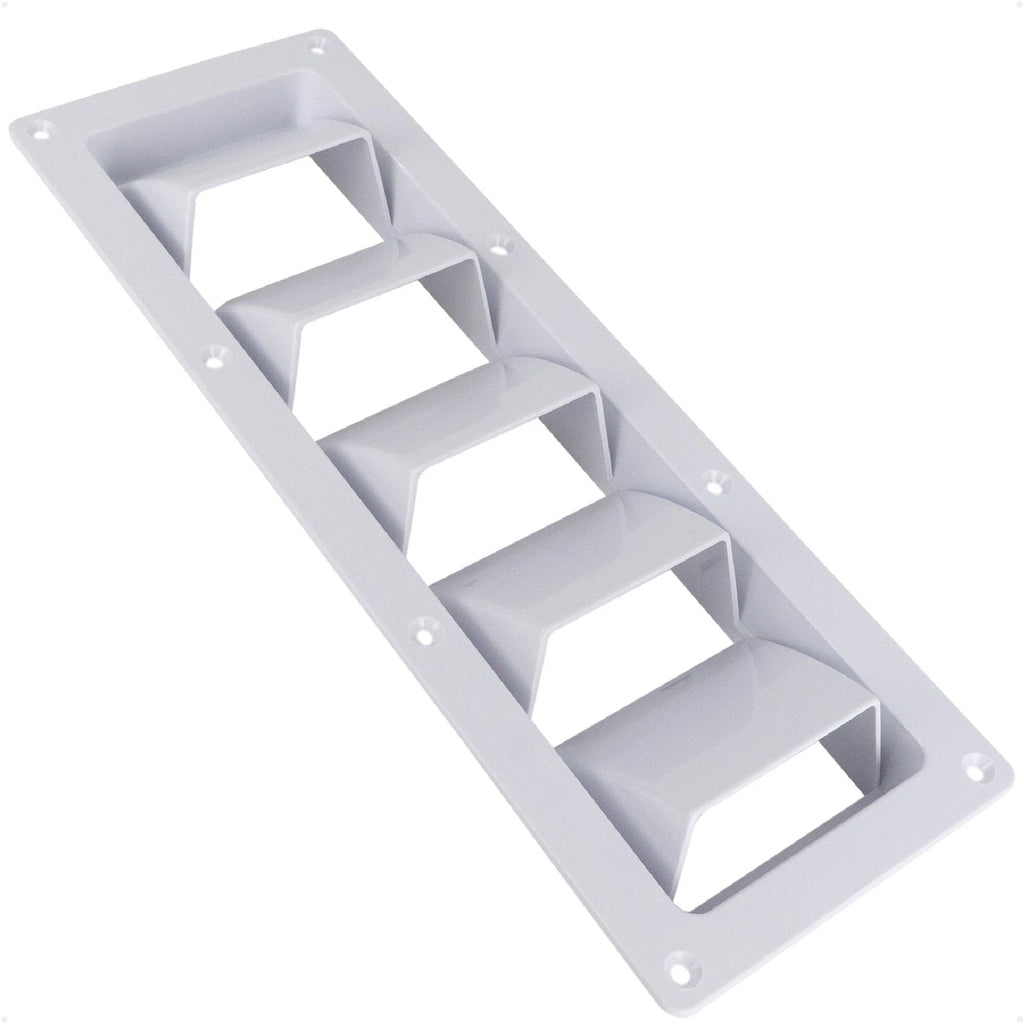 5-Slotted Louvered Ventilators for (13-1/4 x 4-3/4, Black) FO106
