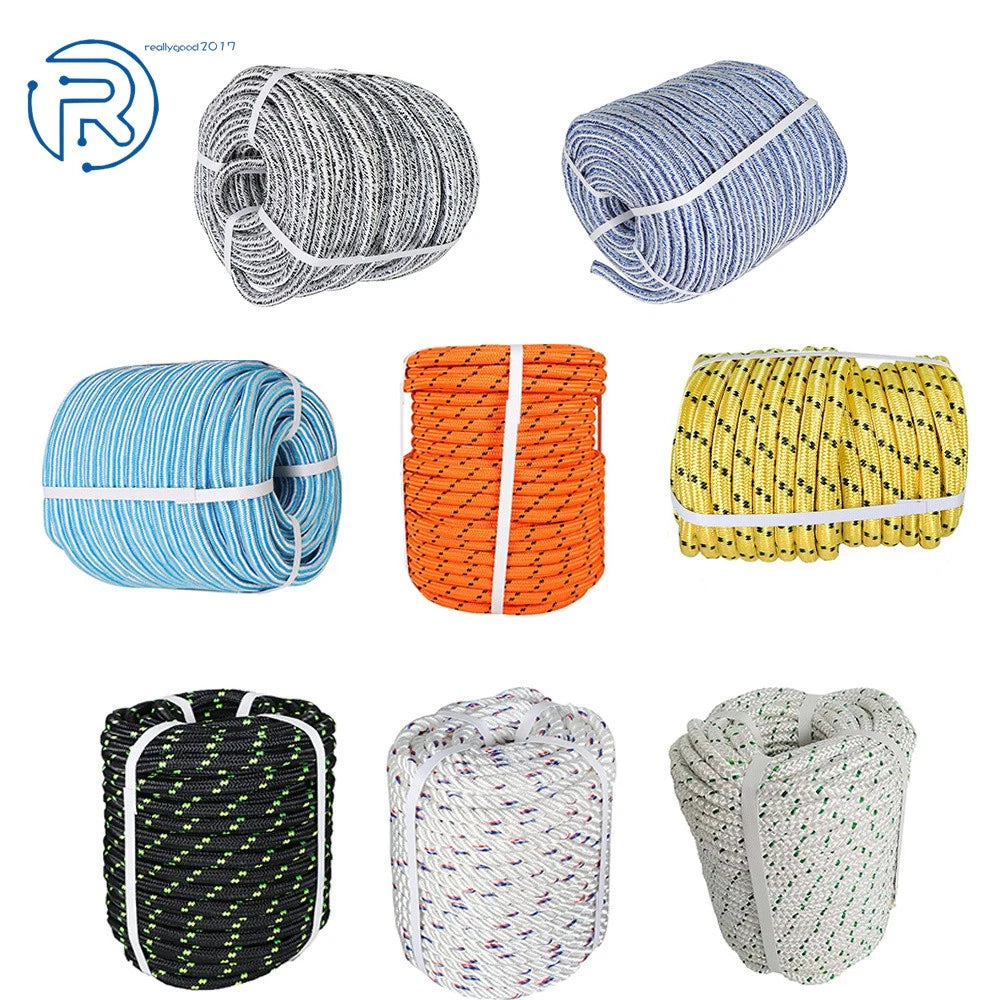 3/8, 1/2, 5/8 & 3/4 Inch Heavy Duty Braid Polyester Arborist Rope (200ft)