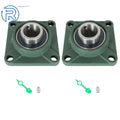Set of 2 Pillow Block Flange Bearings for Make Model 