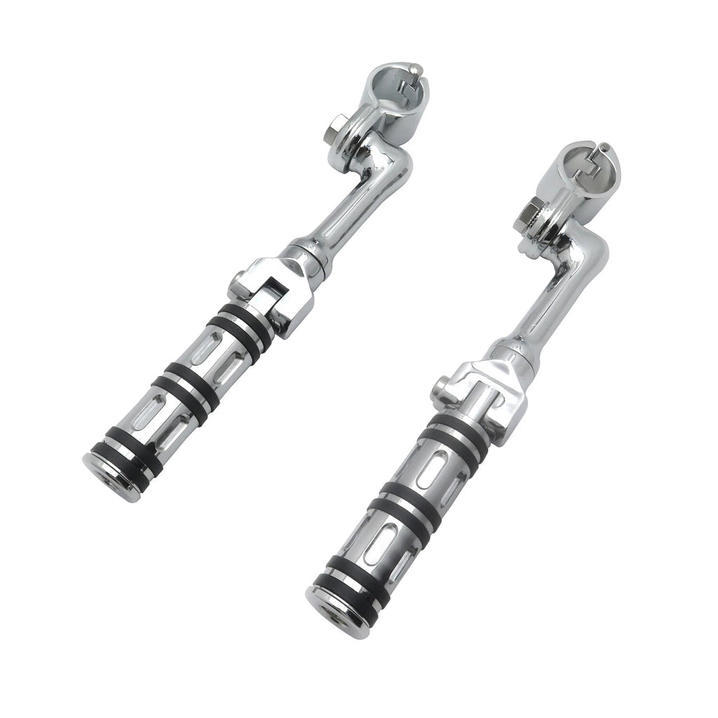Chrome Edge 4.5" Footrest Peg Kit for Harley Touring Sportster (1.25")