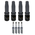 Set of 4 Ignition Coils & Spark Plugs for Mazda Tribute 2.5 L4 (2009–2011)