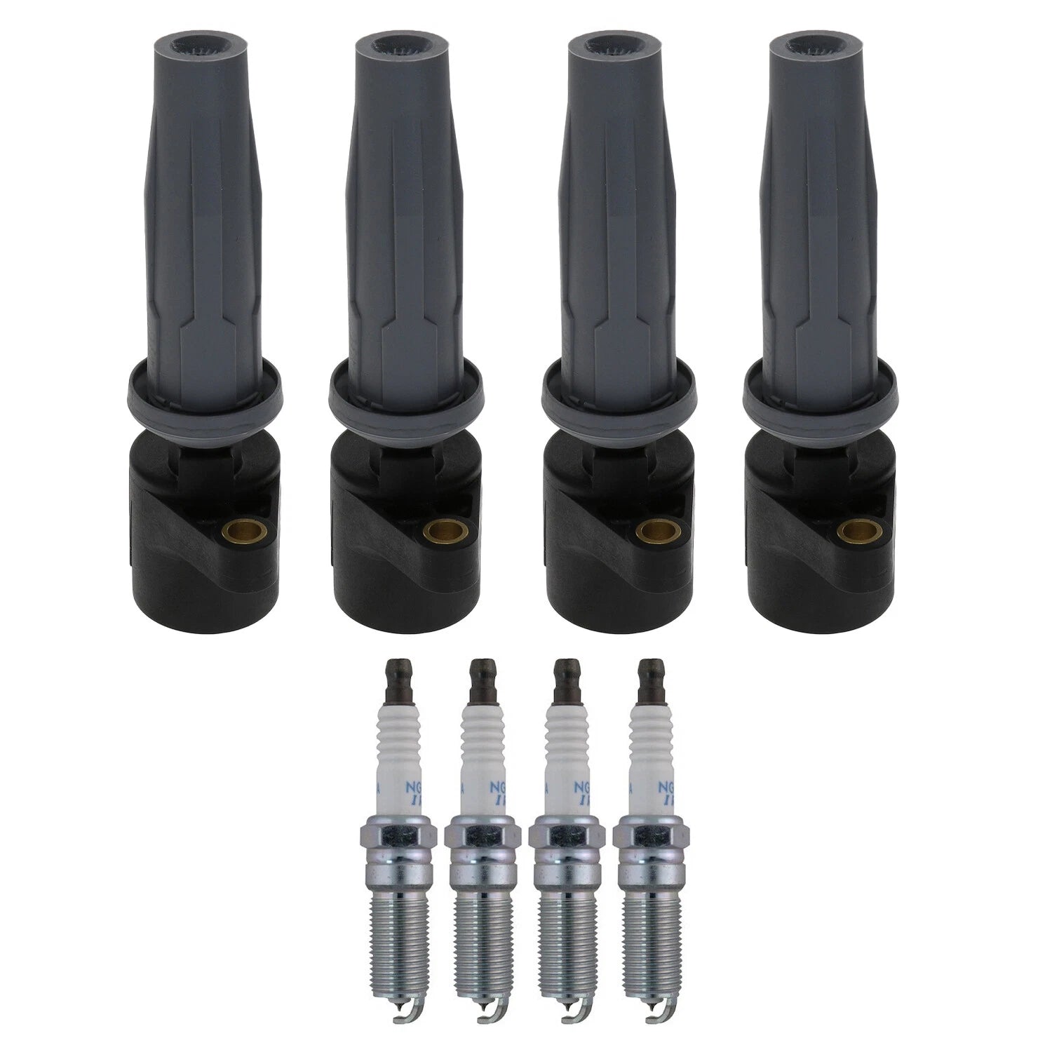 Set of 4 Ignition Coils & Spark Plugs for Mazda Tribute 2.5 L4 (2009–2011)