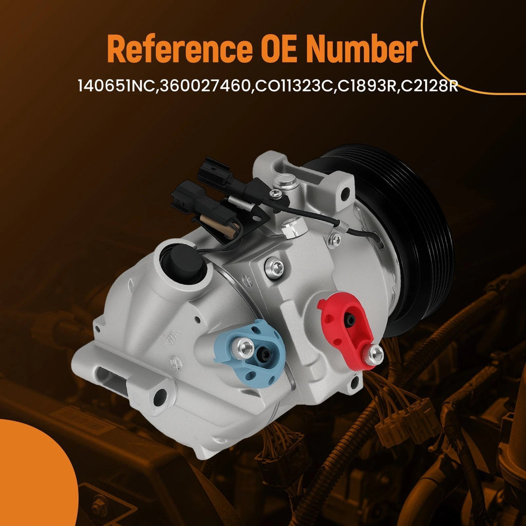 Air Conditioning Compressor for Volvo S60/S80/V70 3.0L (2011–2016) DCS17E