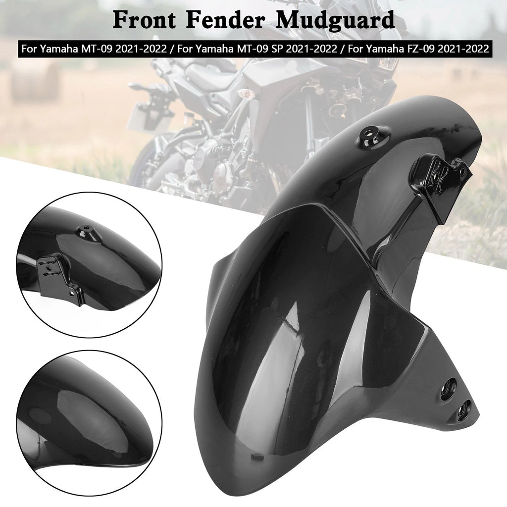 Front Fender Mudguard for Yamaha MT-09/SP FZ-09 (2021–2023) XSR900/GP (2022–2025) Black