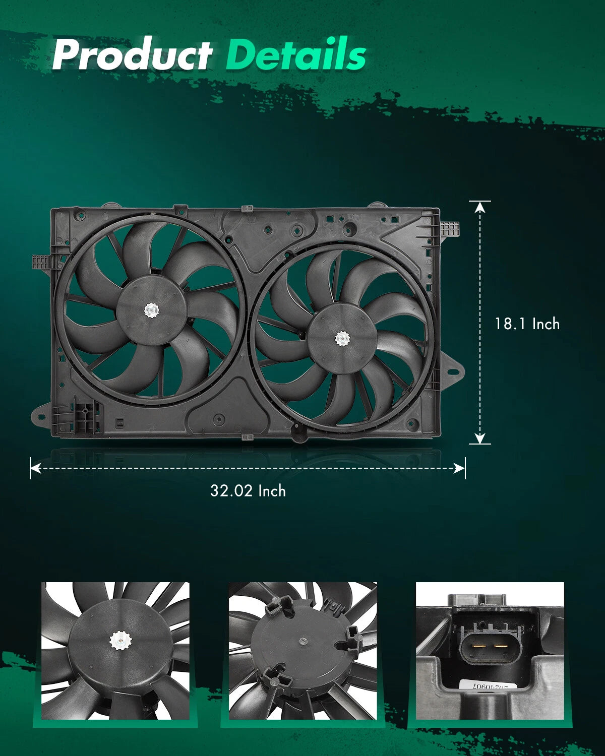 Radiator Cooling Fan for Chevrolet Impala (2014–2020) & Buick Regal (2011–2017)