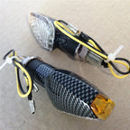 2X Carbon LED Turn Signal Lights for Universal Motorcycle (Dual Sport)