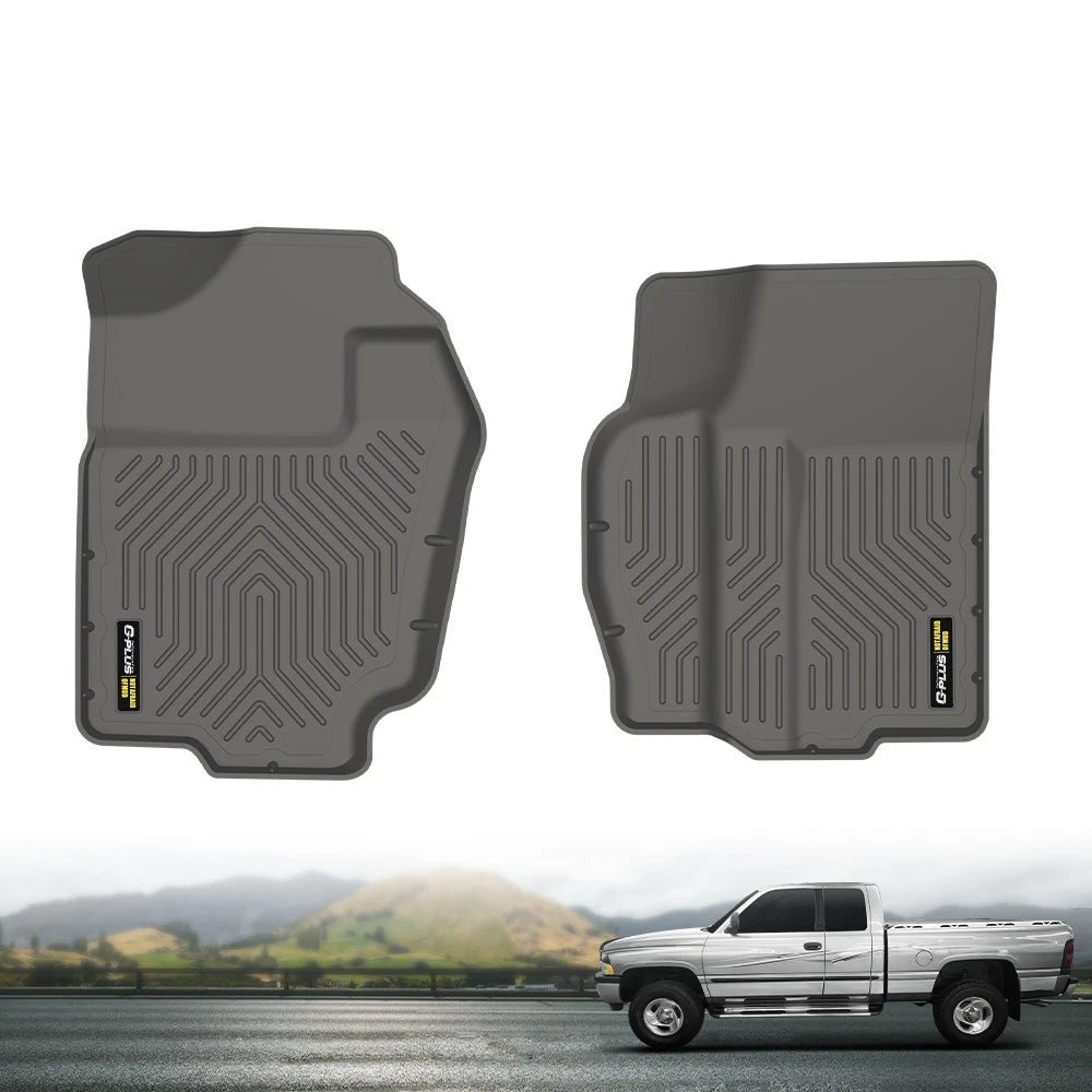 Set of 2 TPE Front Floor Mats for Ram 1500 2500 3500 (1994–2002) All Weather