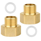 3/8 M x 1/2 F Brass Reducing Bushing for Industrial Pipelines
