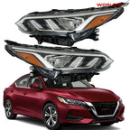 Set of 2 Halogen Headlights for Nissan Sentra (2020–2022)