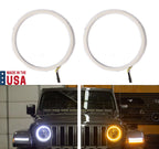 HD LED Switchback Halo Inserts Boards with Drivers for Jeep Wrangler JL (2018–2020)