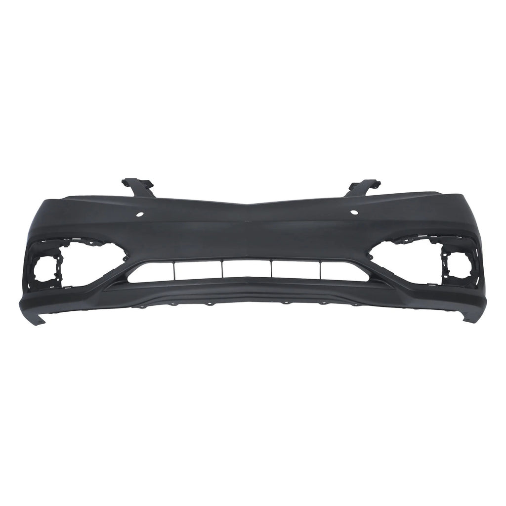 Front Bumper Cover for Acura RDX (2016–2018) with Sensor Holes, Black Plastic