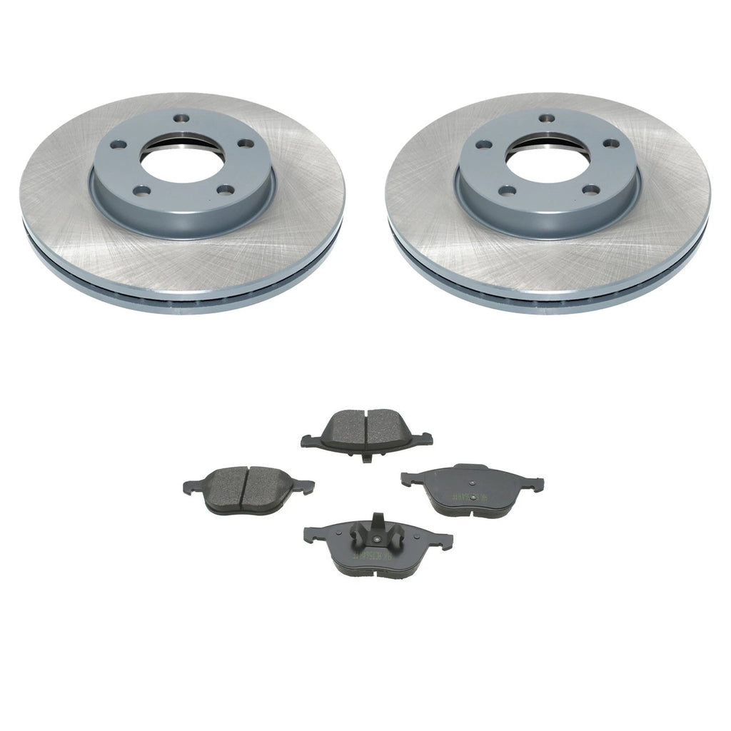 DuraGo Front Rotors & Low-Met Brake Pads Kit for Mazda 3 (2004–2013)