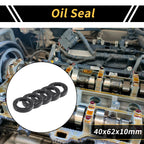 Set of 5 Oil Seal Rotary Shaft Seal NBR Rubber 40x62x10mm