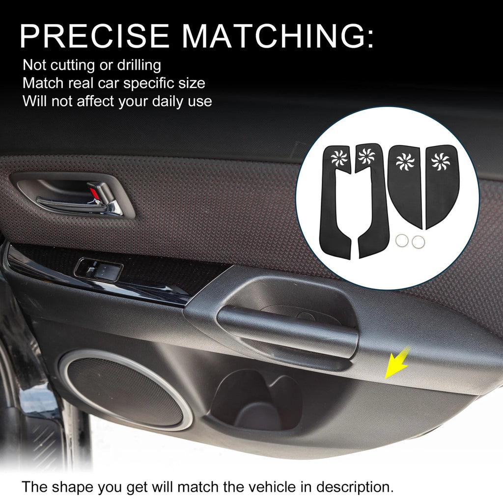 Set of 1 Car Door Leather Anti Kick Pad Sticker for Audi A3 (2004–2013)