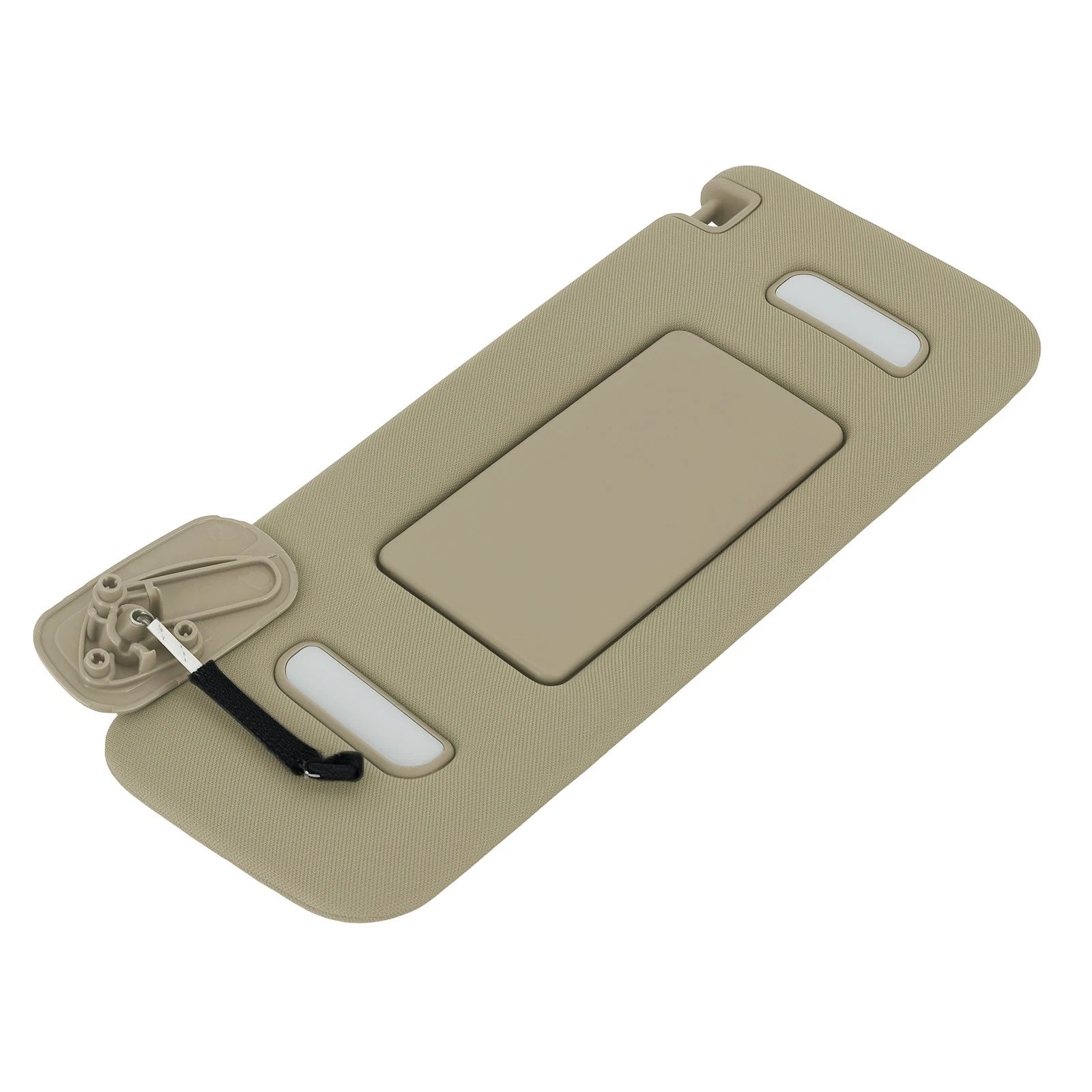Driver Side Sun Visor for Escalade/Yukon (2007–2014) Beige Plastic Light Mirror
