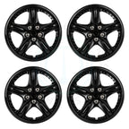 Set of 4 Black 13 Inch Wheel Hub Caps for R13 Tires