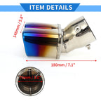 Dual Exhaust Tip for Toyota Land Cruiser Prado (Burnt Blue)