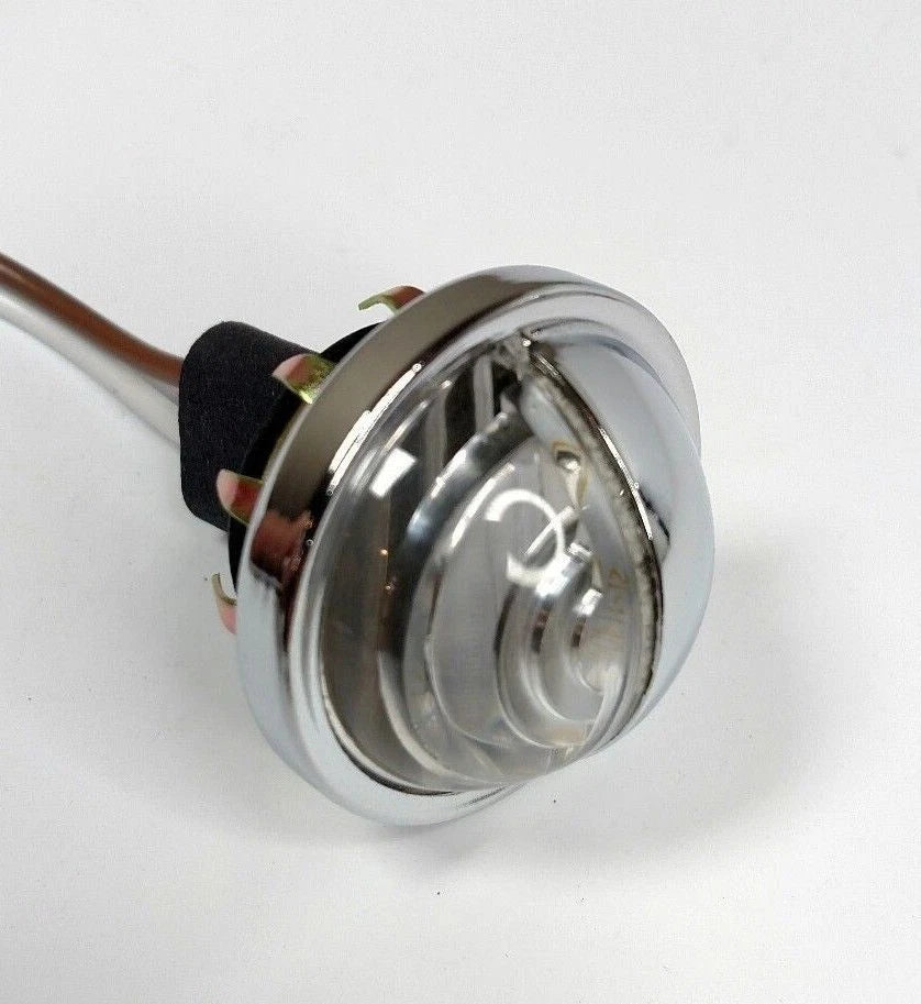 LED License Plate Light Round Replacement for Hot Rods (Universal)