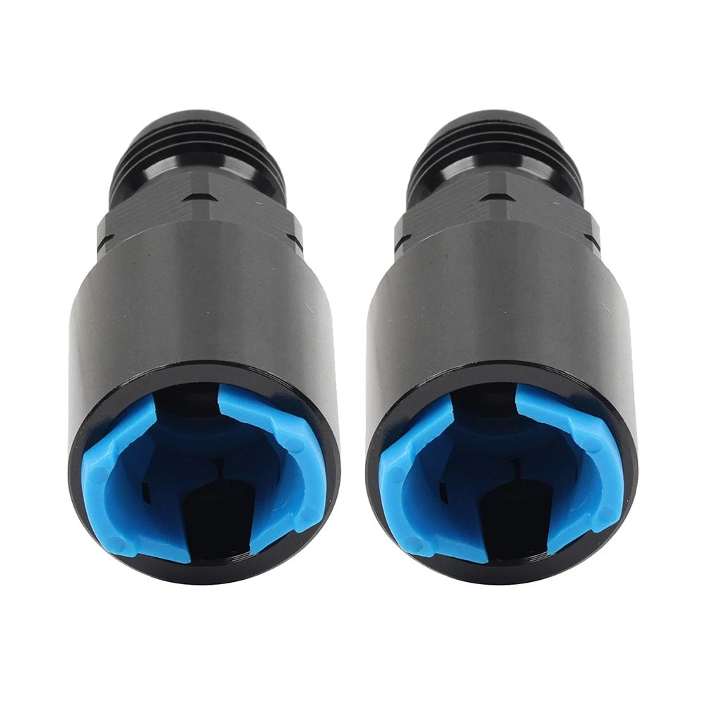 2X SAE Quick-Disconnect EFI Fuel Rail Fitting 6AN Male to 5/16" Female