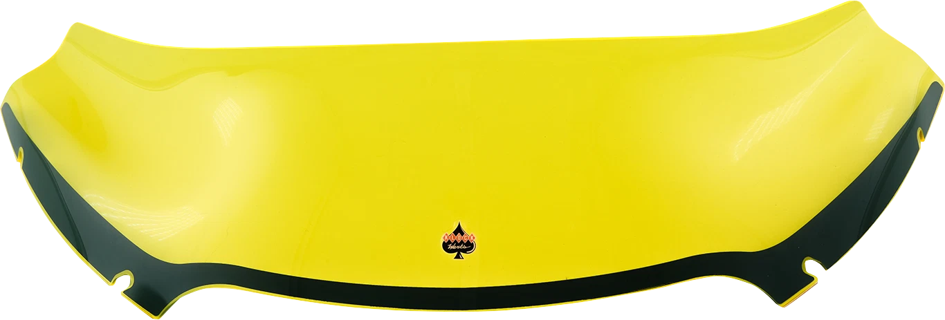 Klock Werks 6" Kolor Flare Windshield for FLTR (KWW-01-0629) - Yellow Ice