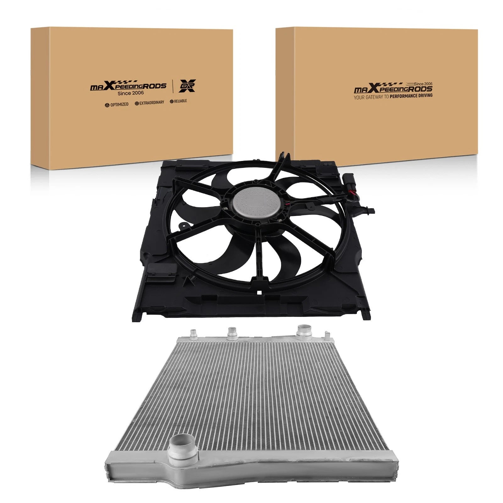 Electric Radiator and Cooling Fan Kit for BMW X5 X6 (2008-2014)