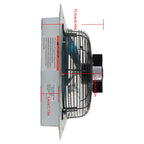 12" Wall Mounted Exhaust Fan for Home Use (1620 RPM)