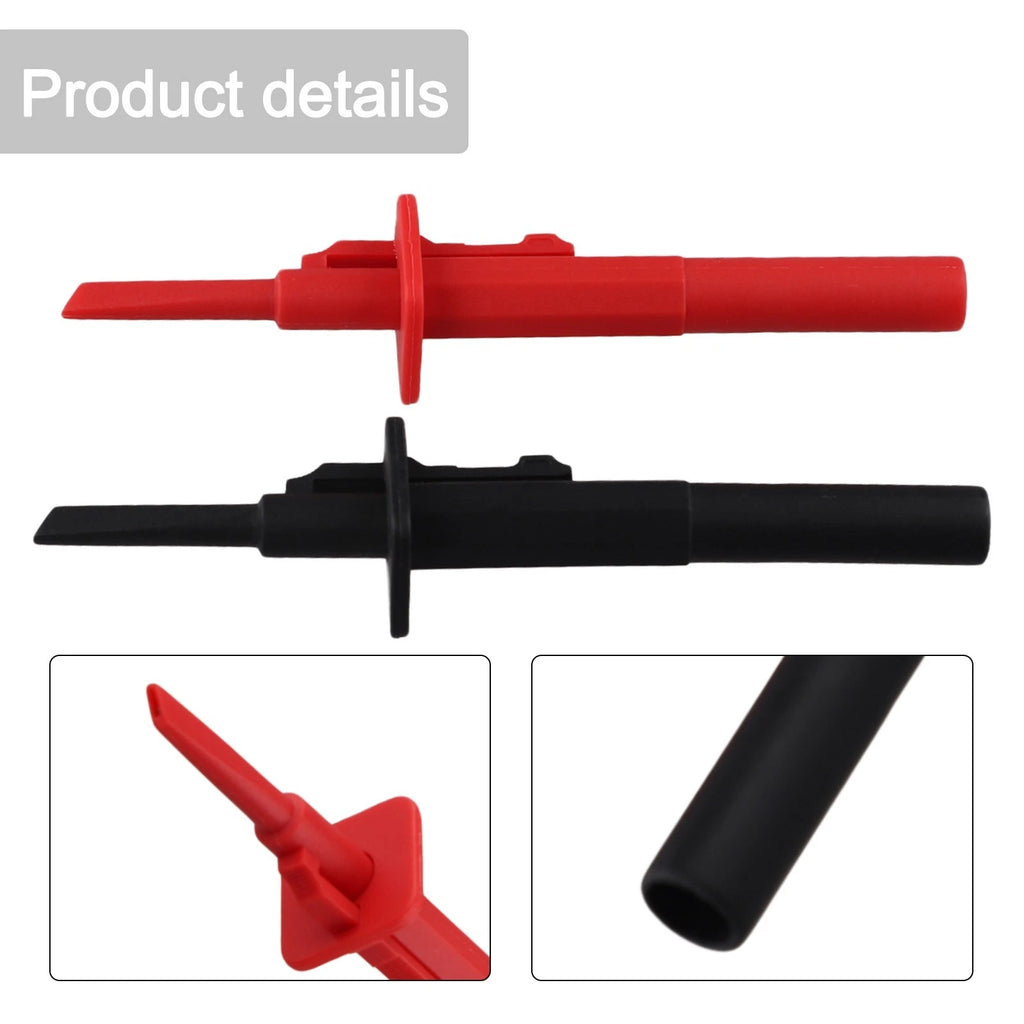 4mm Silicone Banana Socket Probes for Multimeter Quick Test Hook Clamp
