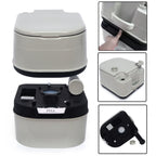 Portable Toilet 24L 6.3 Gallon for Camping Travel Piston Pump Commode